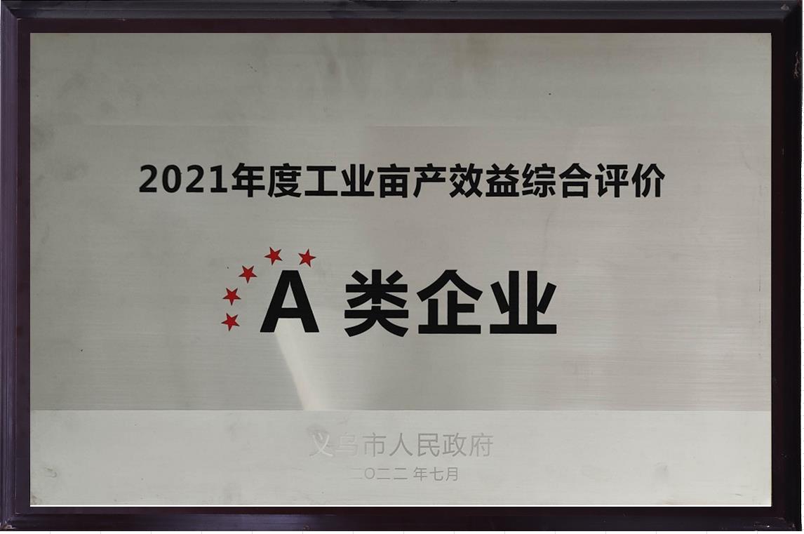 2021年度工業(yè)畝產效益綜合評價-A類企業(yè)